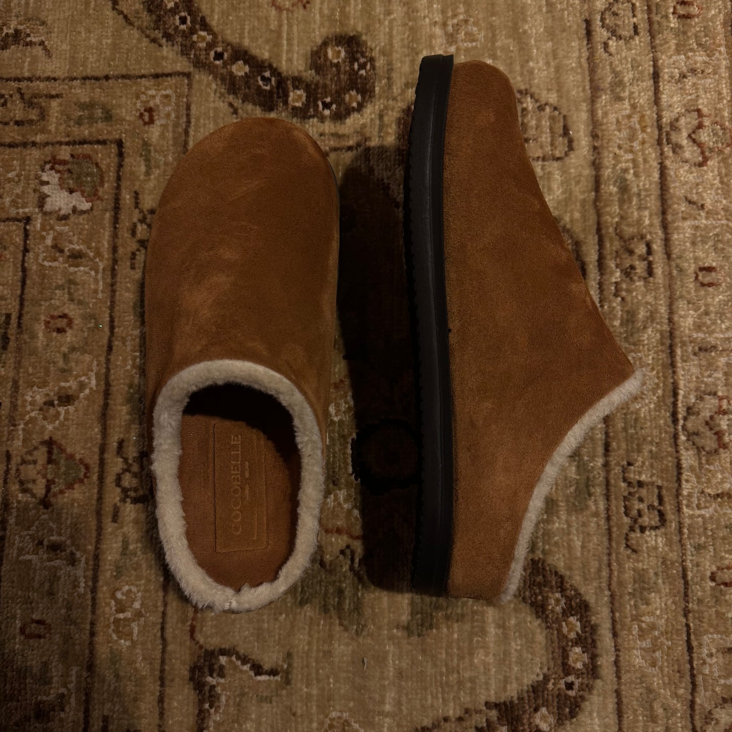 Hugo Mules in 100% Italian Suede & Shearling