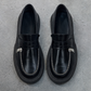 Marcy Platform Loafers in Black Zipper