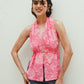 Tina Floral Top in Bubblegum
