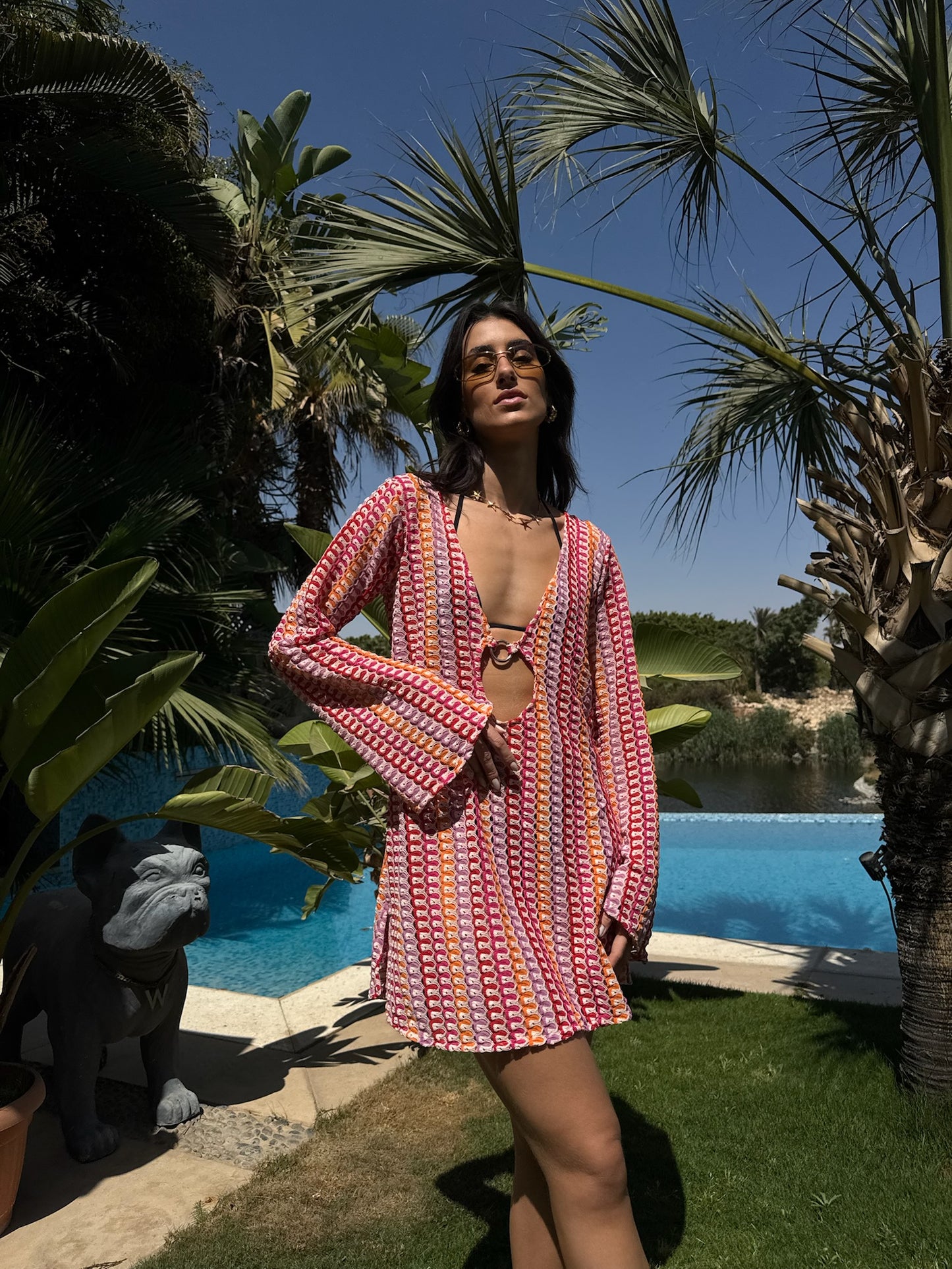 Salina’s beach-dress in Pink Crush