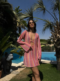 Salina’s beach-dress in Pink Crush