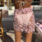 Skull & Star Crochet Sarong (short) in Pink