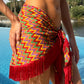 Rio Fringe Sarong in Red