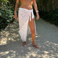 White Star Sarong (with slit)