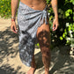 Grey Bandana Sarong (with slit )