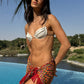 Rio Fringe Sarong in Red