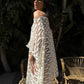 Elena off-shoulder cover up in Off-White