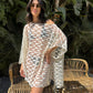 Elena off-shoulder cover up in Off-White