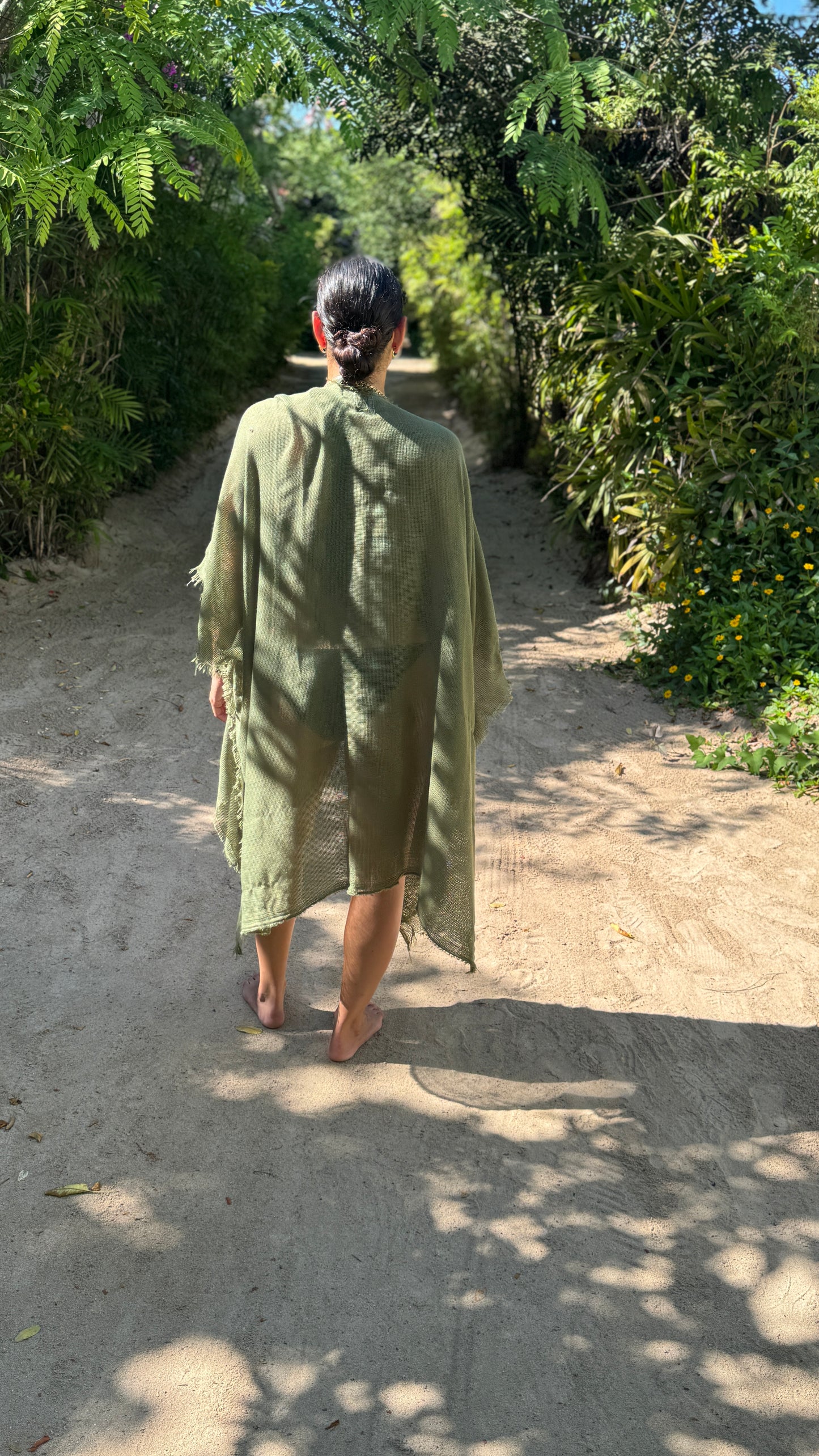 Tulum Cover-up in Olive Green