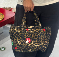 The Mini Basket in leopard