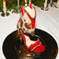 Cowhide Rodeo Heels (xSATISFASHION) - Holiday Drop