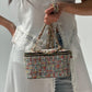 Vanity Bag in Beige Plaid (with chain)