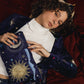 Celestial Cloud Pouch in Navy Velvet