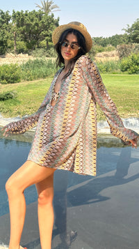 Salina’s beach-dress in Earth Tone