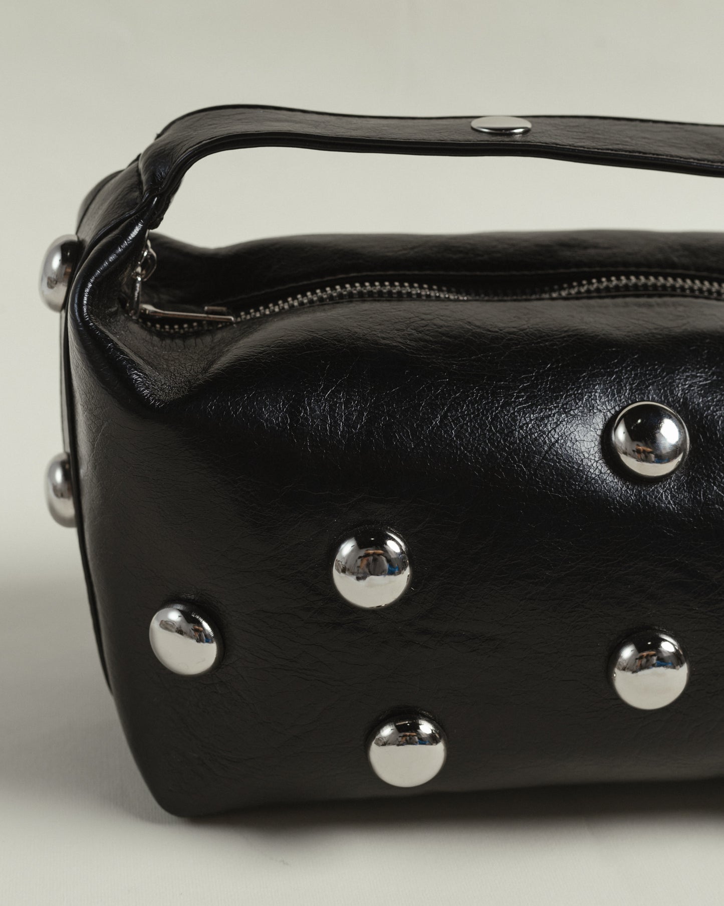 Bric in Black & Silver Eyelets