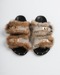 Isabel 100% Rabbit fur in Natural