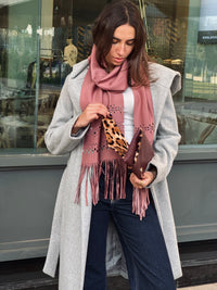 Croissant Clutch in Burgundy Croc (Final Sale)