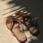Luna Flat in Brown & Gold
