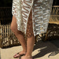 Elena off-shoulder cover up in Off-White