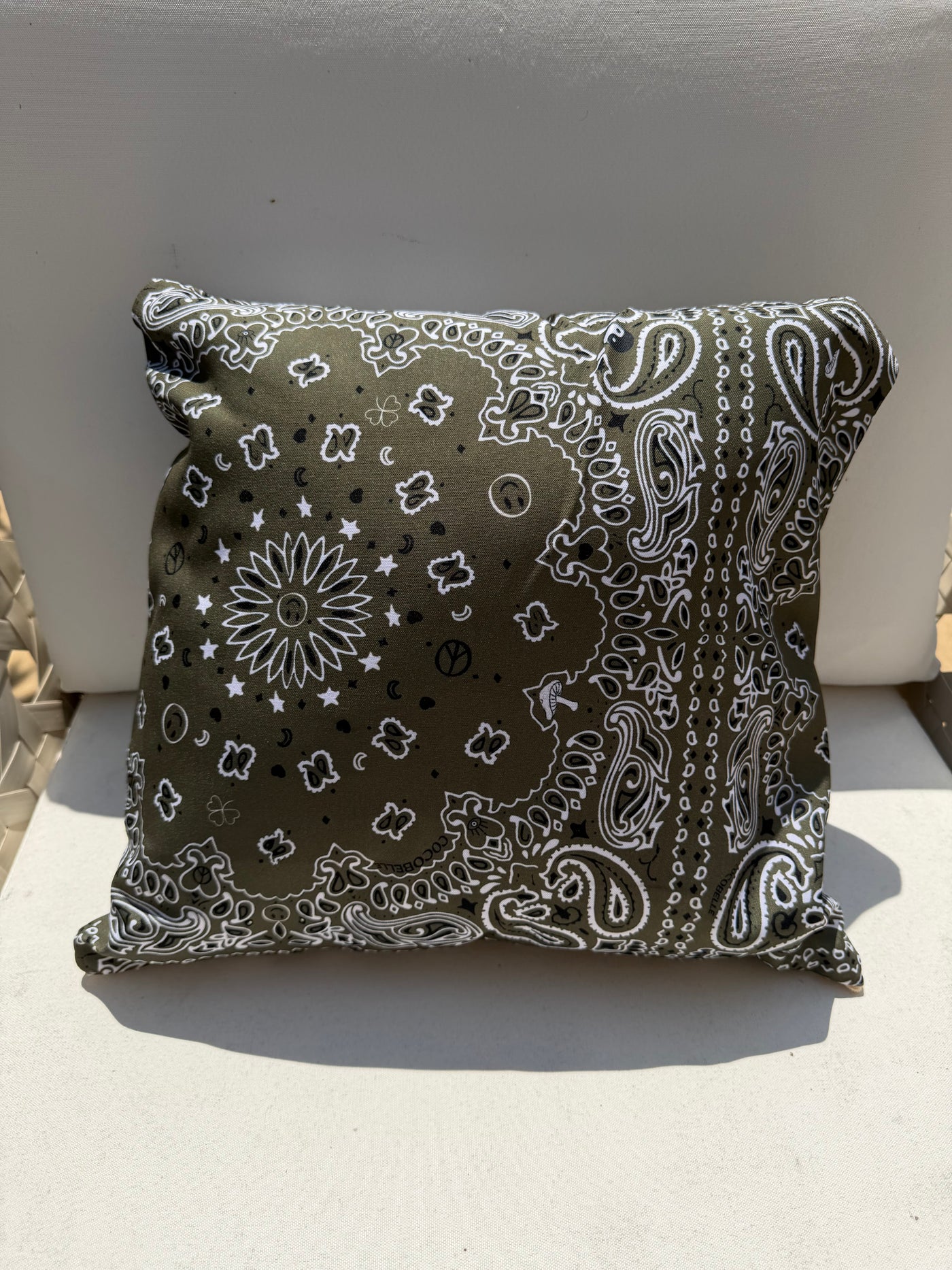 Bandana Pillow in Olive