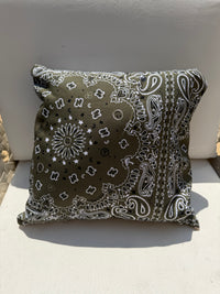 Bandana Pillow in Olive