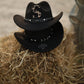 Customized Letter on Cow Boy Hat in Leopard