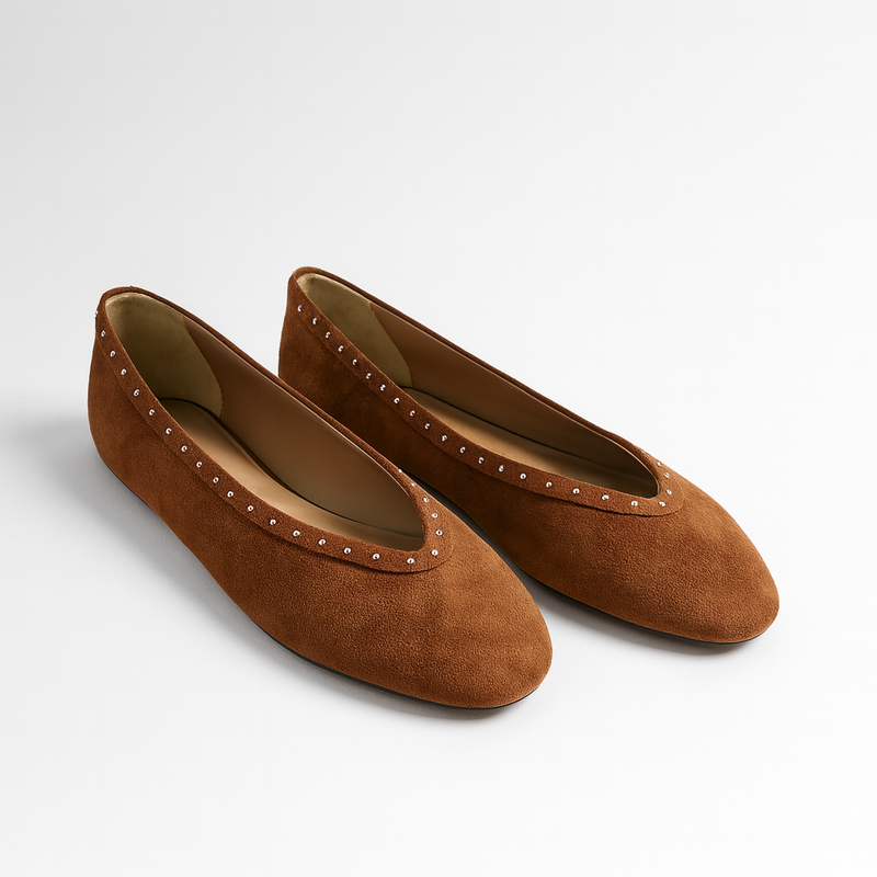 Jackie-O Ballerina in Brown