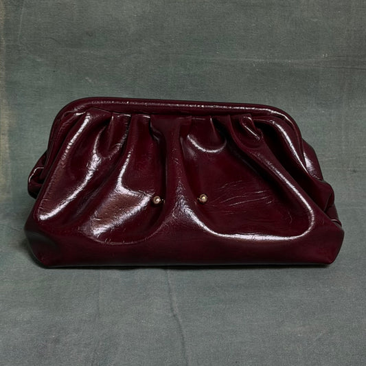 “Le Spec” Maya Clutch in Burgundy
