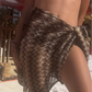 Espresso Chevron Weave Sarong