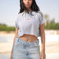 “ Cowboys Make Better Lovers” Cropped Tshirt