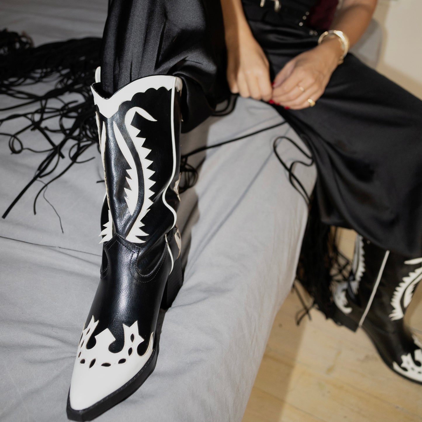 Rodeo Noir Cowboy Boot ( x SATISFASHION)