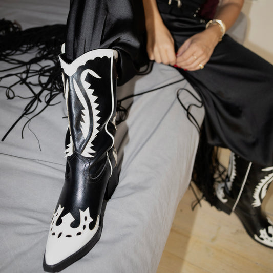 Rodeo Noir Cowboy Boot ( x SATISFASHION)
