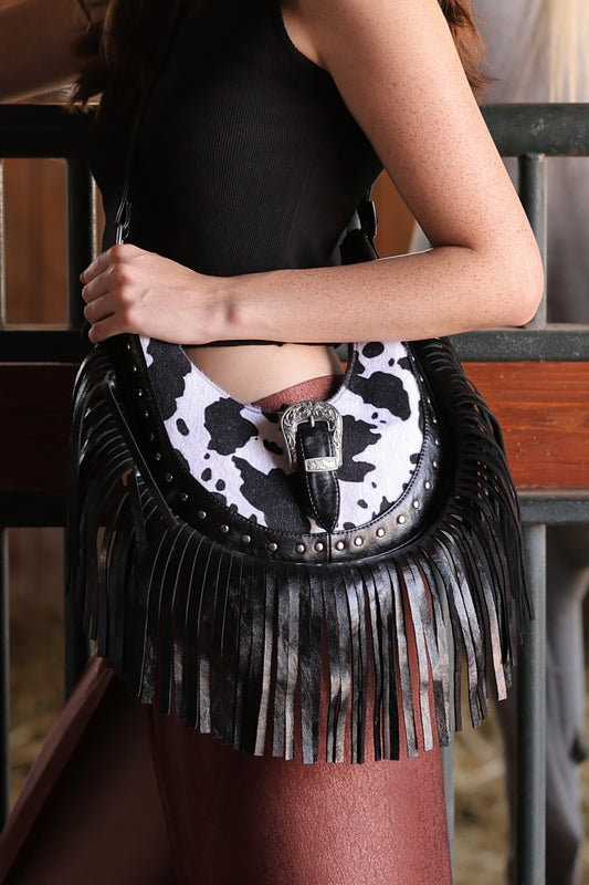 Texas Shoulder/Cross Body in Cow  (LIMITED EDITION)