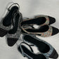 Jackie-O Slingback flats in Black Plaid