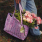 Bandana Quilted Tote Bag in Pink