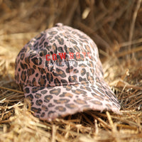 “Cowboys Make Better Lovers” Cap in Pink Leopard