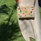 “Funk” Hippie- embroidery Raffia Pouch/cross body (comes with strap)