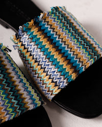 Iris in Green Chevron (Final Sale)