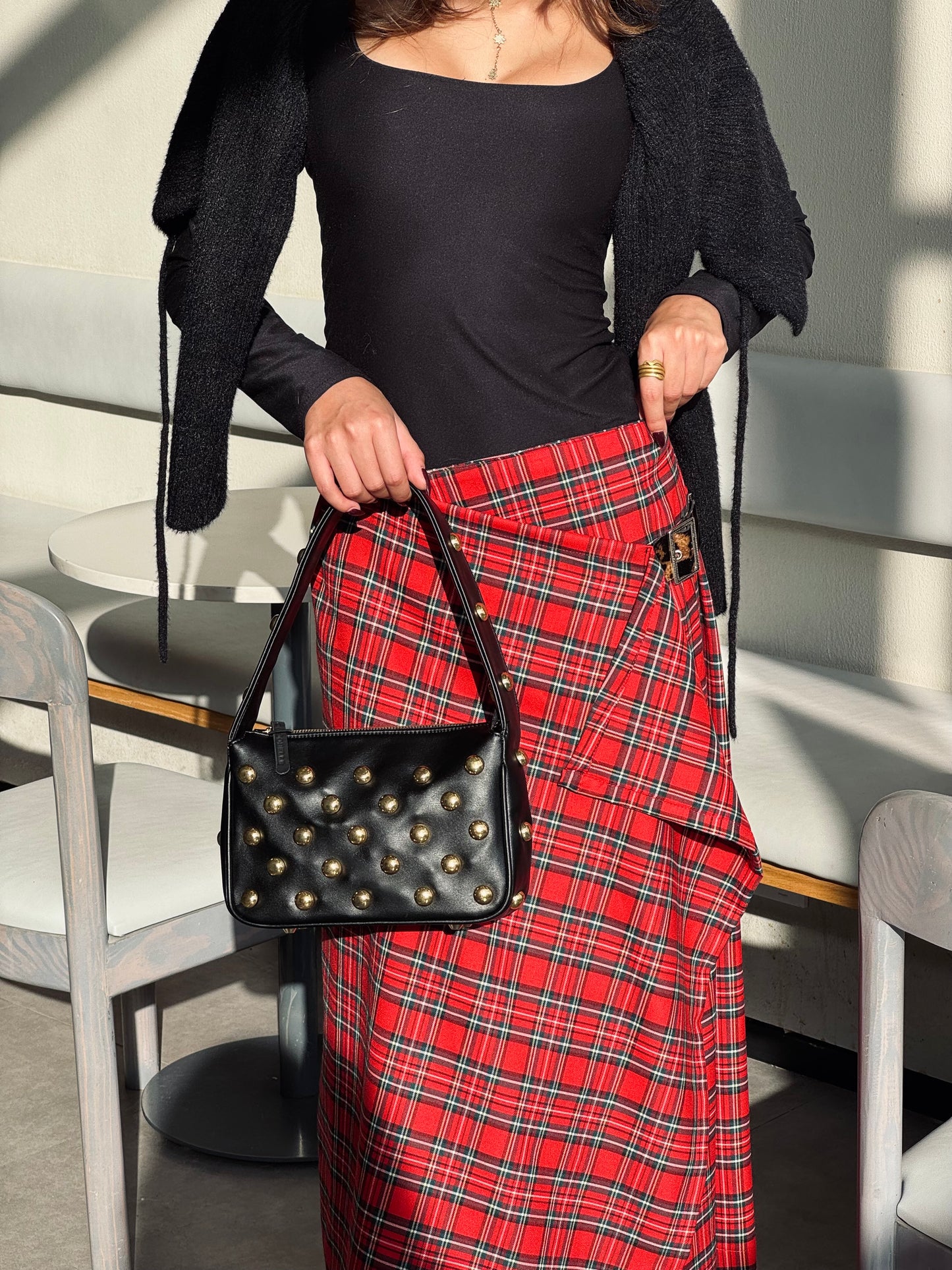 Maya Skirt in Pretty Plaid