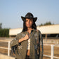 Star fringe Jacket olive