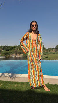 Salina’s Maxi dress in Orange-twist