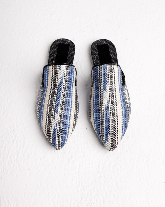 Donna Mules in Aztec Blue