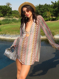 Salina’s beach-dress in Earth Tone