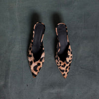 Iconic Kitten-heel Mules in Leopard