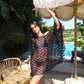 Elena off-shoulder cover up in Black