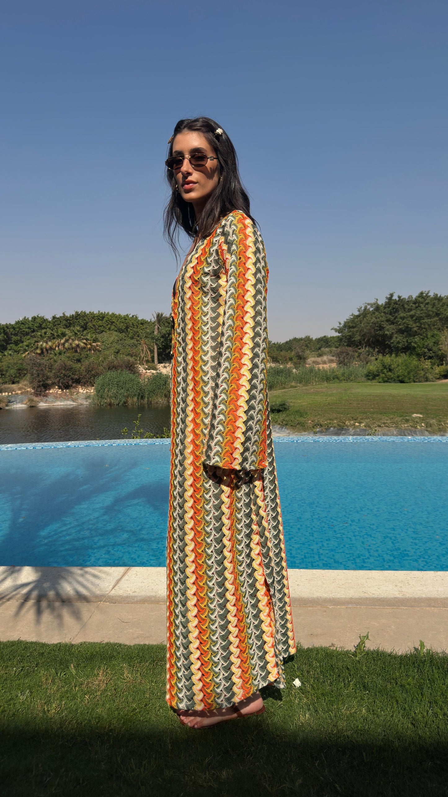 Salina’s Maxi dress in Orange-twist