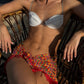 Rio Fringe Sarong in Red