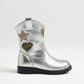 Western Boot in Cosmic Silver (Girls)