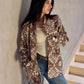 Ying-Yang Blanket Cardigan in Beige