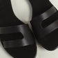 Athena Slides in Flat Black